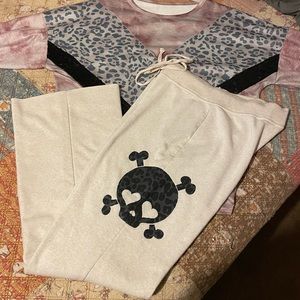 Draw string boyfriend sweats size XL long